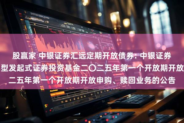 股赢家 中银证券汇远定期开放债券: 中银证券汇远一年定期开放债券型发起式证券投资基金二〇二五年第一个开放期开放申购、赎回业务的公告